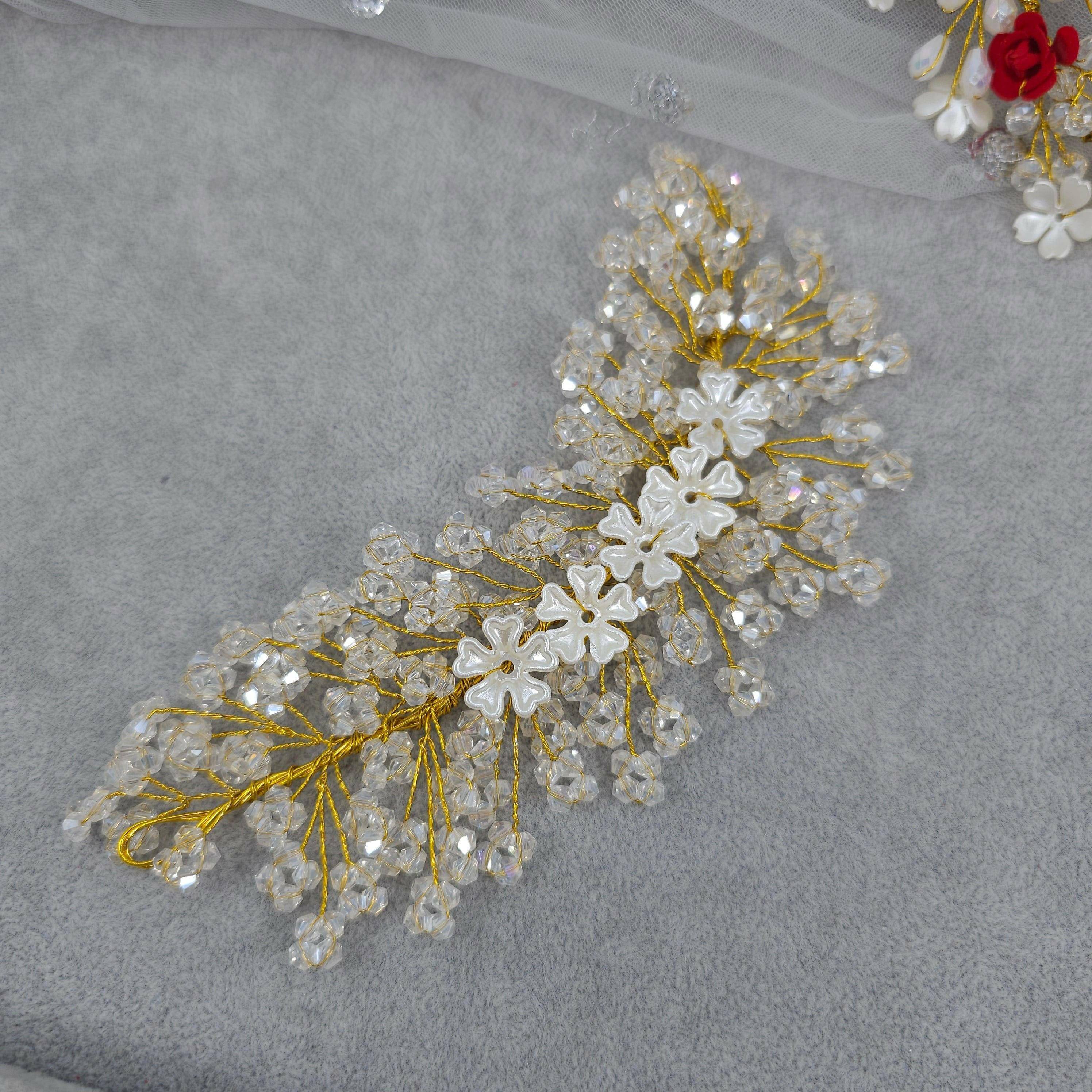 Sia Bridal Hairvine Headpiece - Fancy Fab Jewels