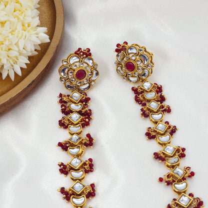 FFJ Kundan Hathphool Hand Harness - Fancy Fab Jewels