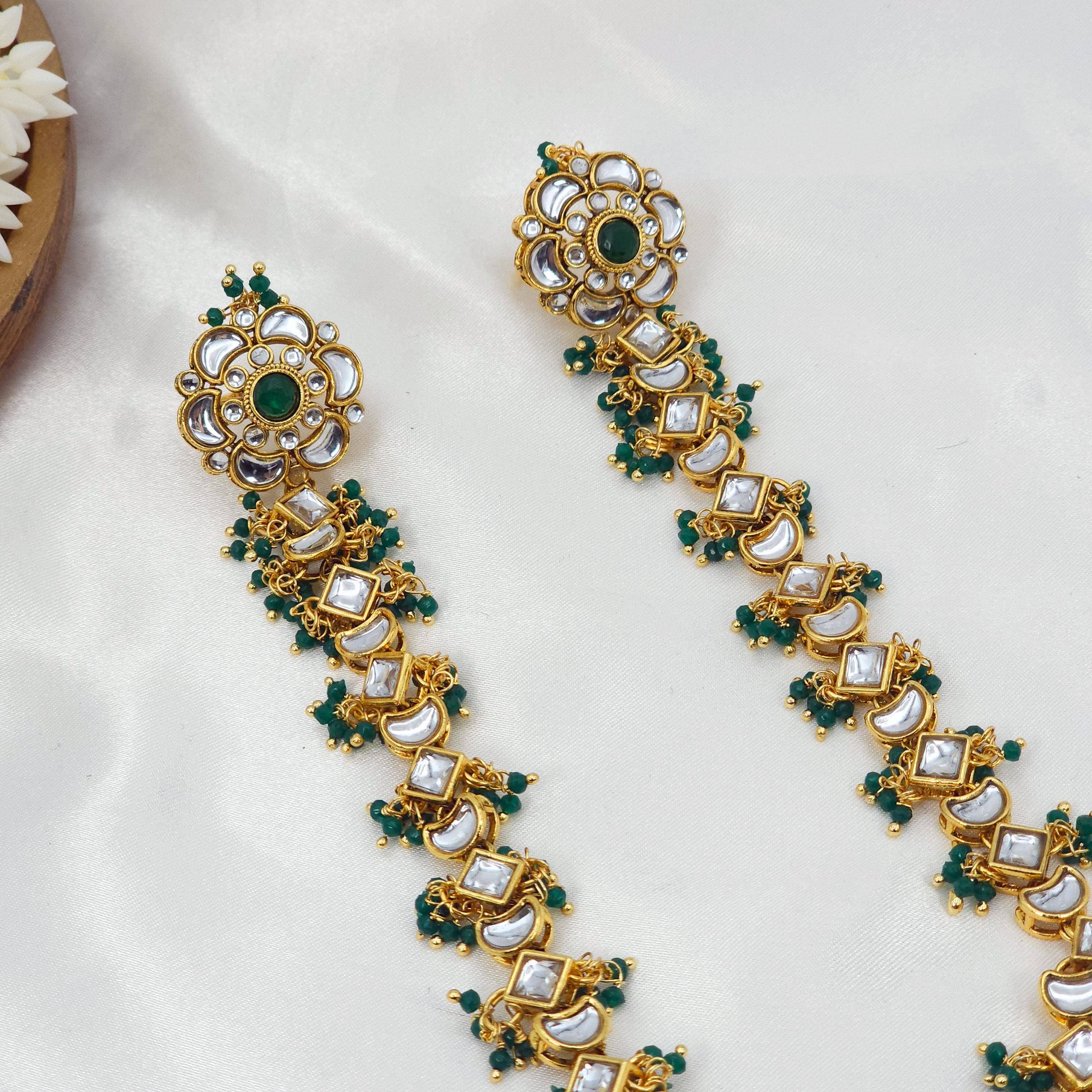 FFJ Kundan Hathphool Hand Harness - Fancy Fab Jewels