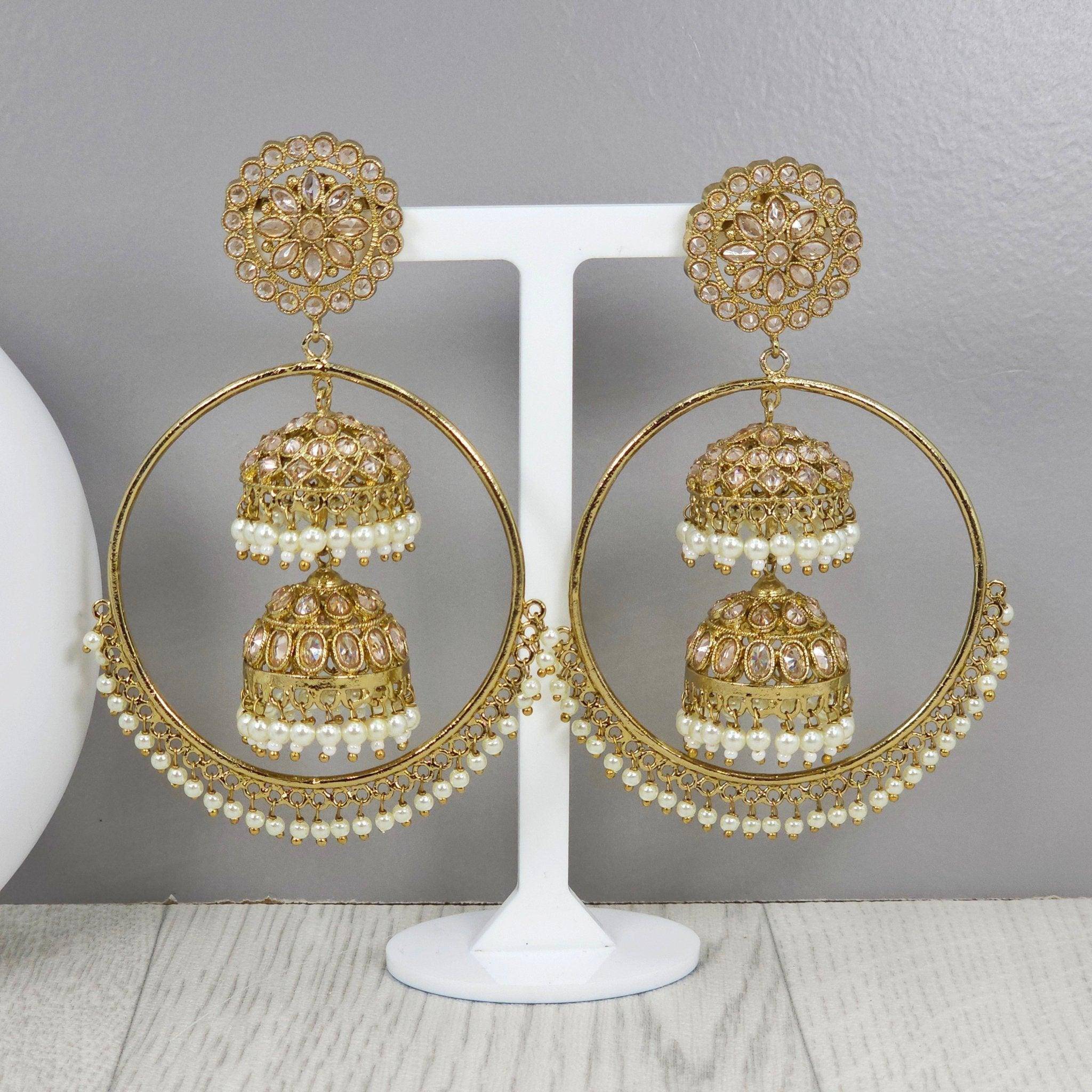 Traditional Indian Jhumka Earrings - Fancy Fab Jewels