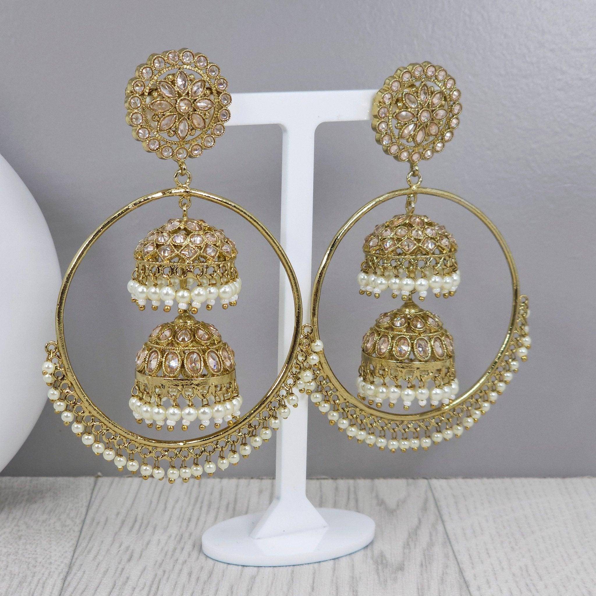 Traditional Indian Jhumka Earrings - Fancy Fab Jewels