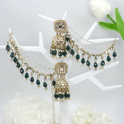 Aina Statement Jhumka Earrings - Fancy Fab Jewels