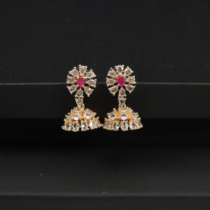 Priya-  Small Jhumki Earrings - Available in Three Colours - Fancy Fab Jewels