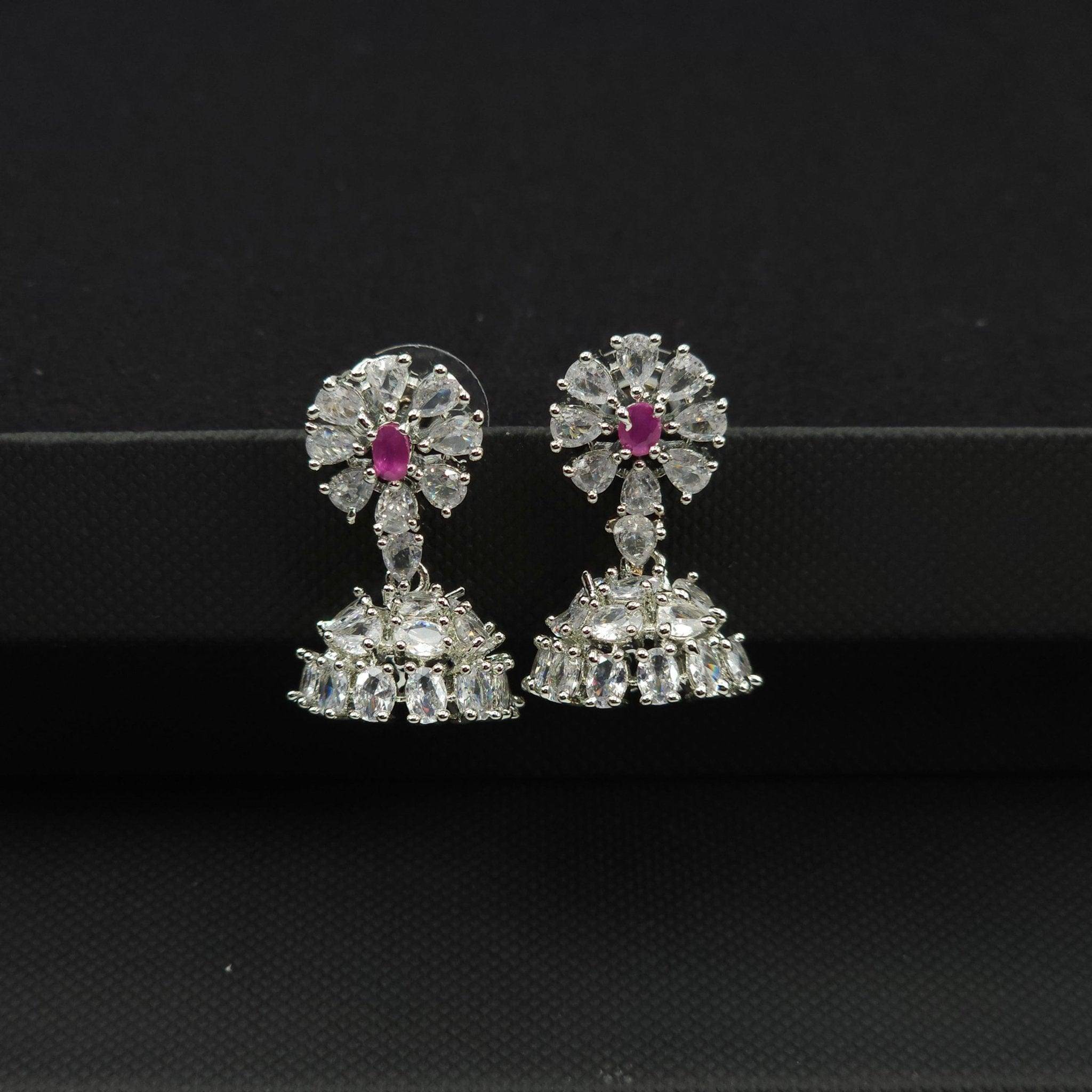 Priya-  Small Jhumki Earrings - Available in Three Colours - Fancy Fab Jewels