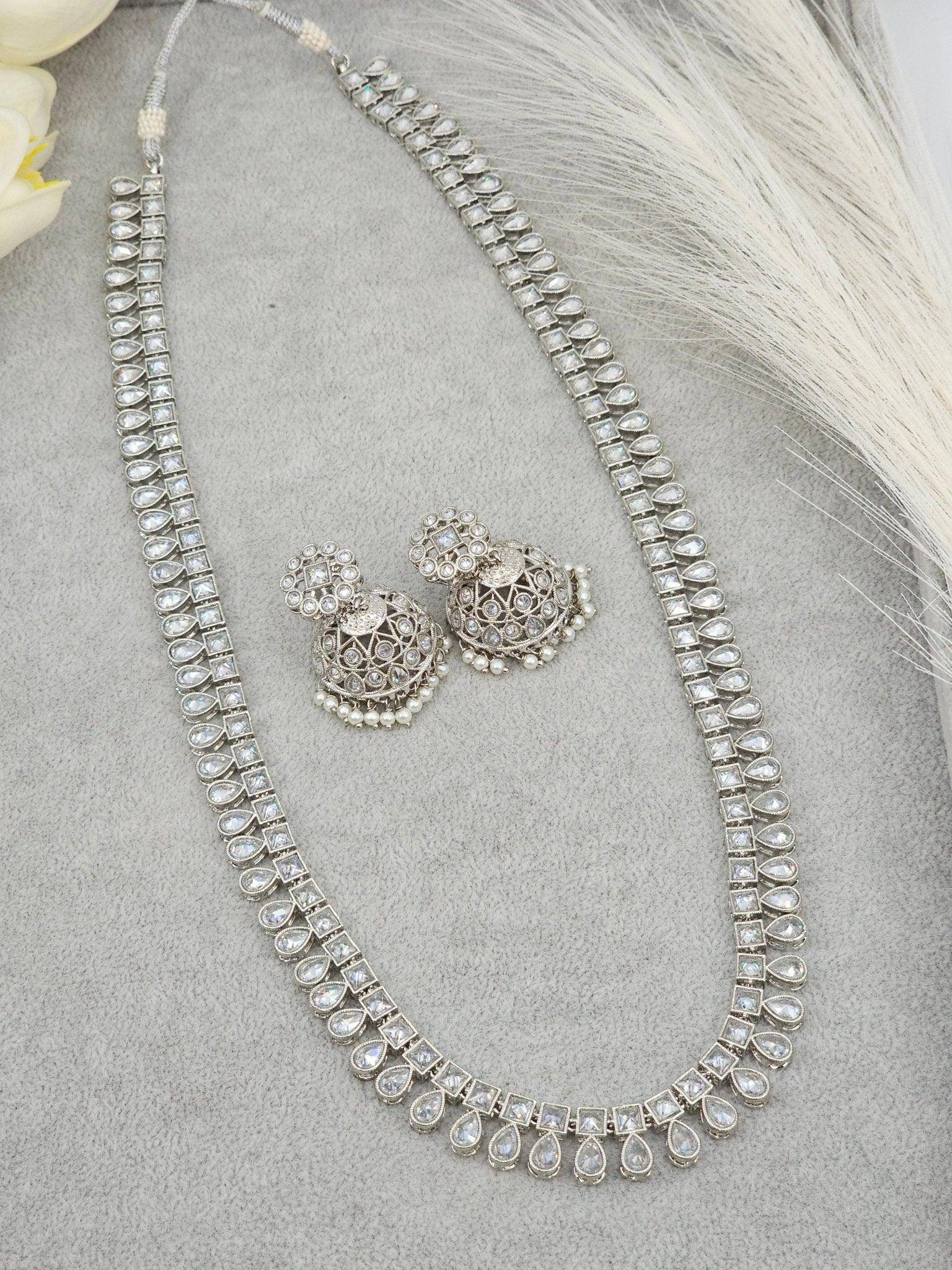 Alia Silver Rani Haar Set - Fancy Fab Jewels