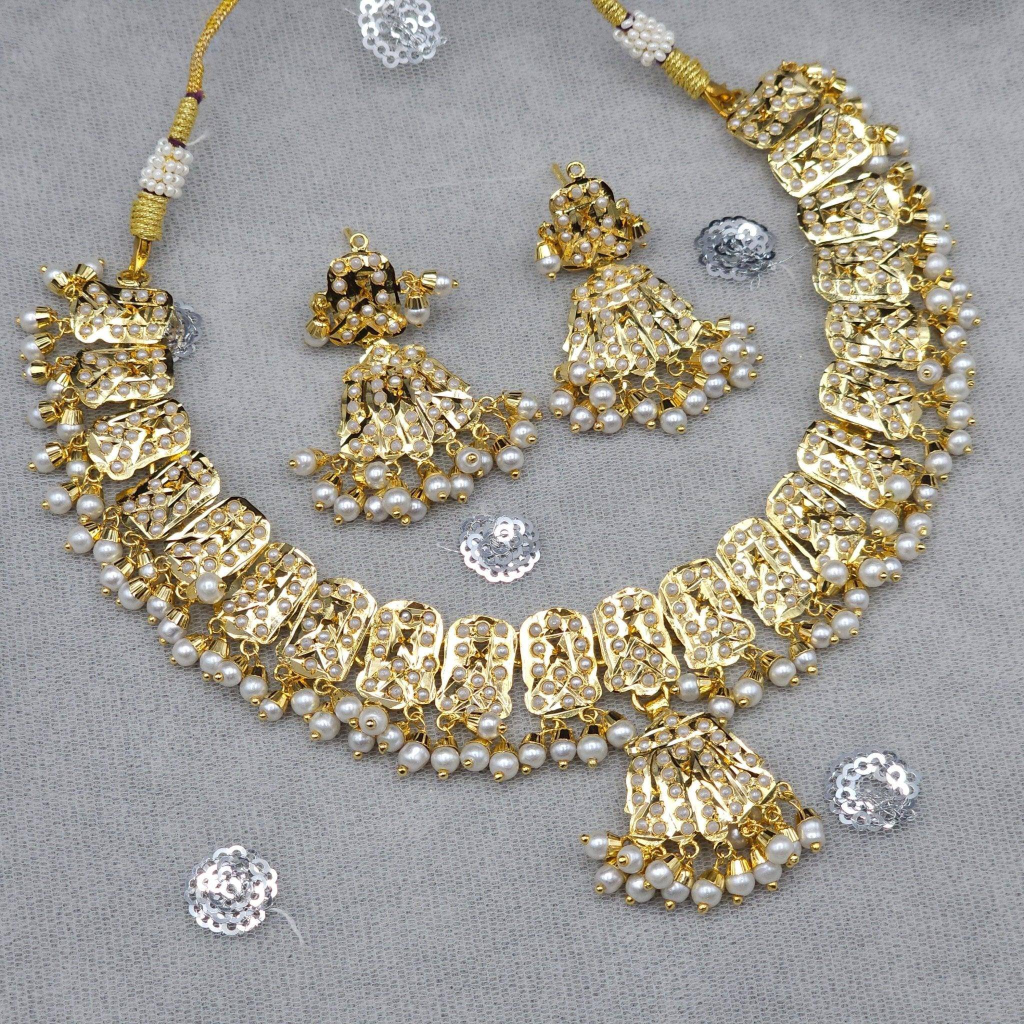 Dipali Jadau Choker Set - Elegant Jewelry for Weddings and Special Occasions - Fancy Fab Jewels