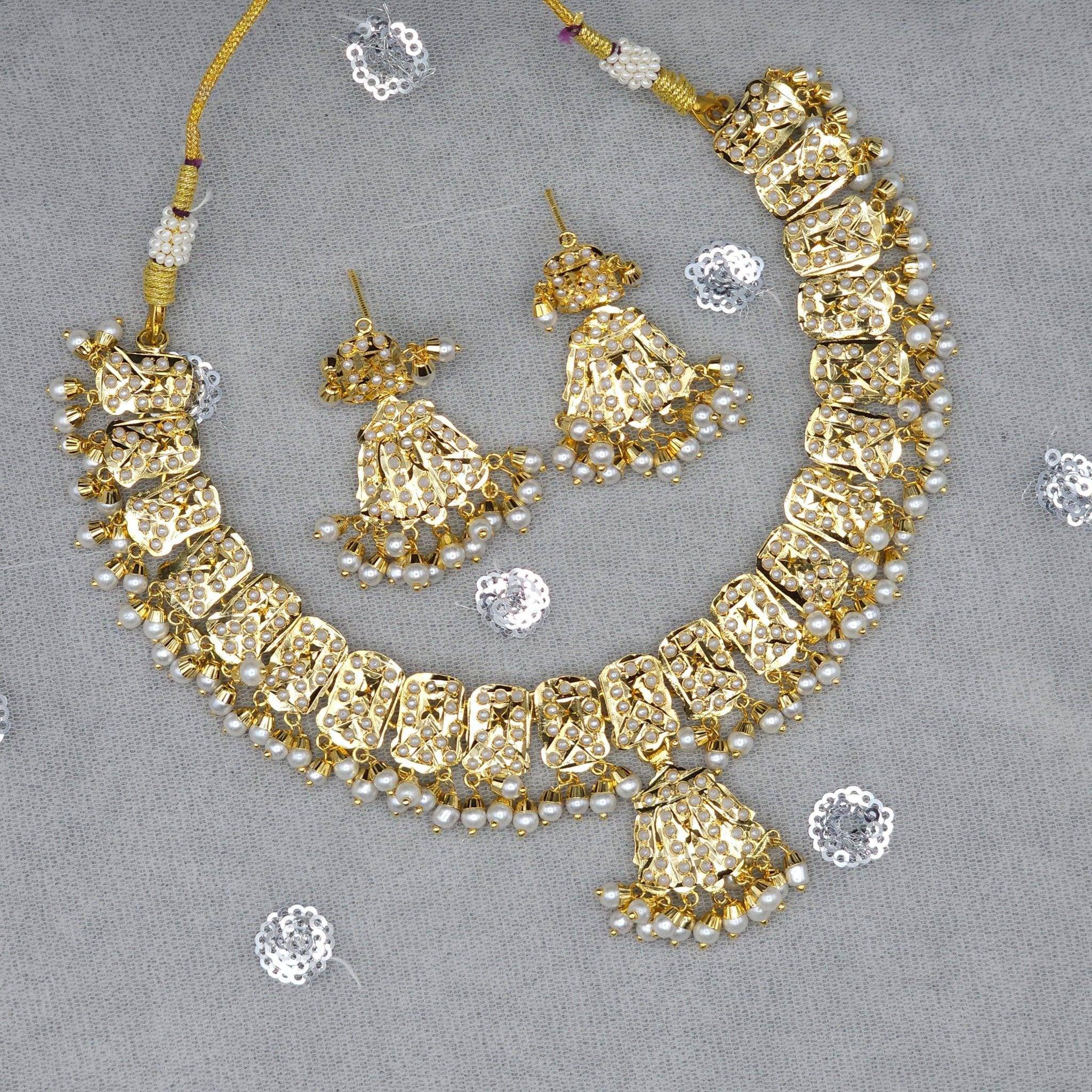 Dipali Jadau Choker Set - Elegant Jewelry for Weddings and Special Occasions - Fancy Fab Jewels