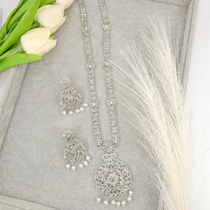 Safa Silver Rani Haar Set - Fancy Fab Jewels