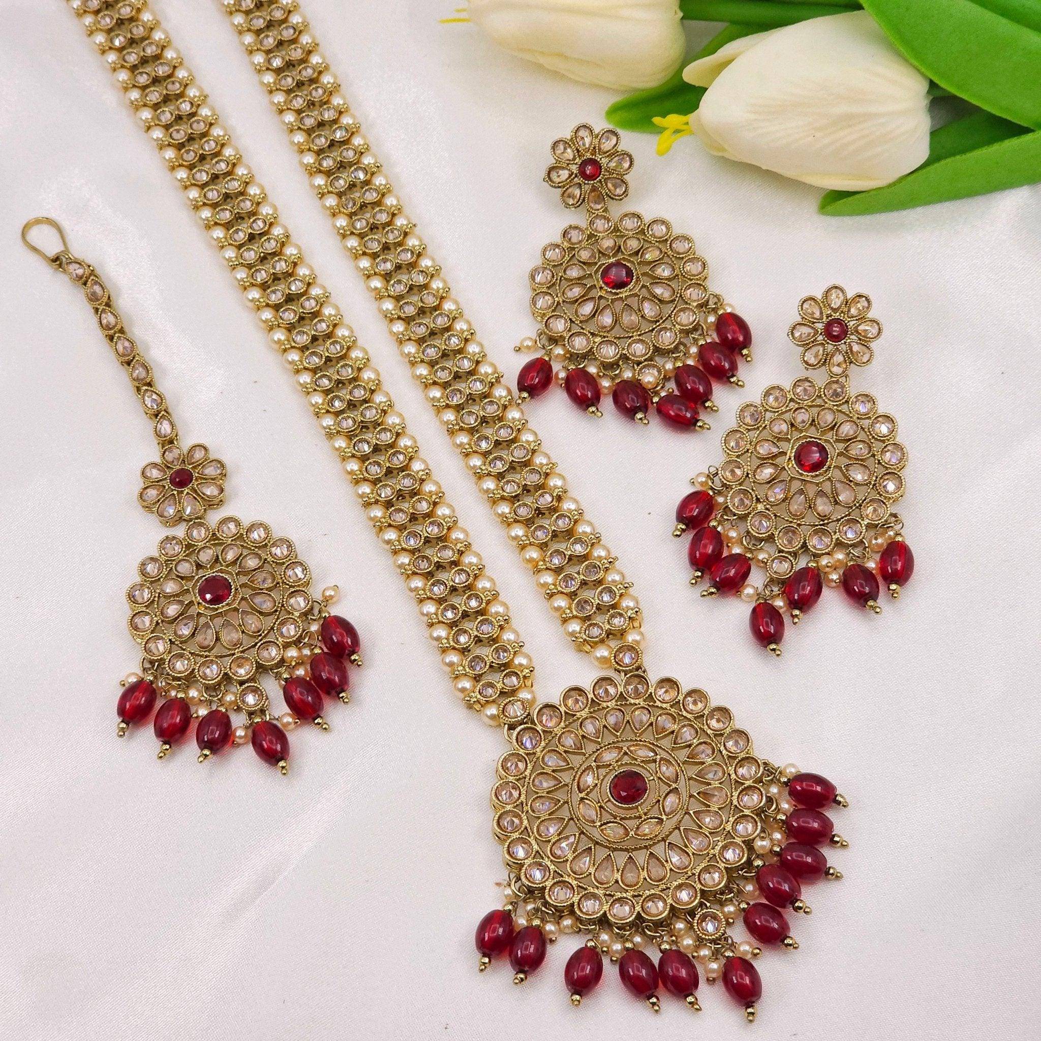 Amyra Rani Haar Set - Available Three Colours - Fancy Fab Jewels