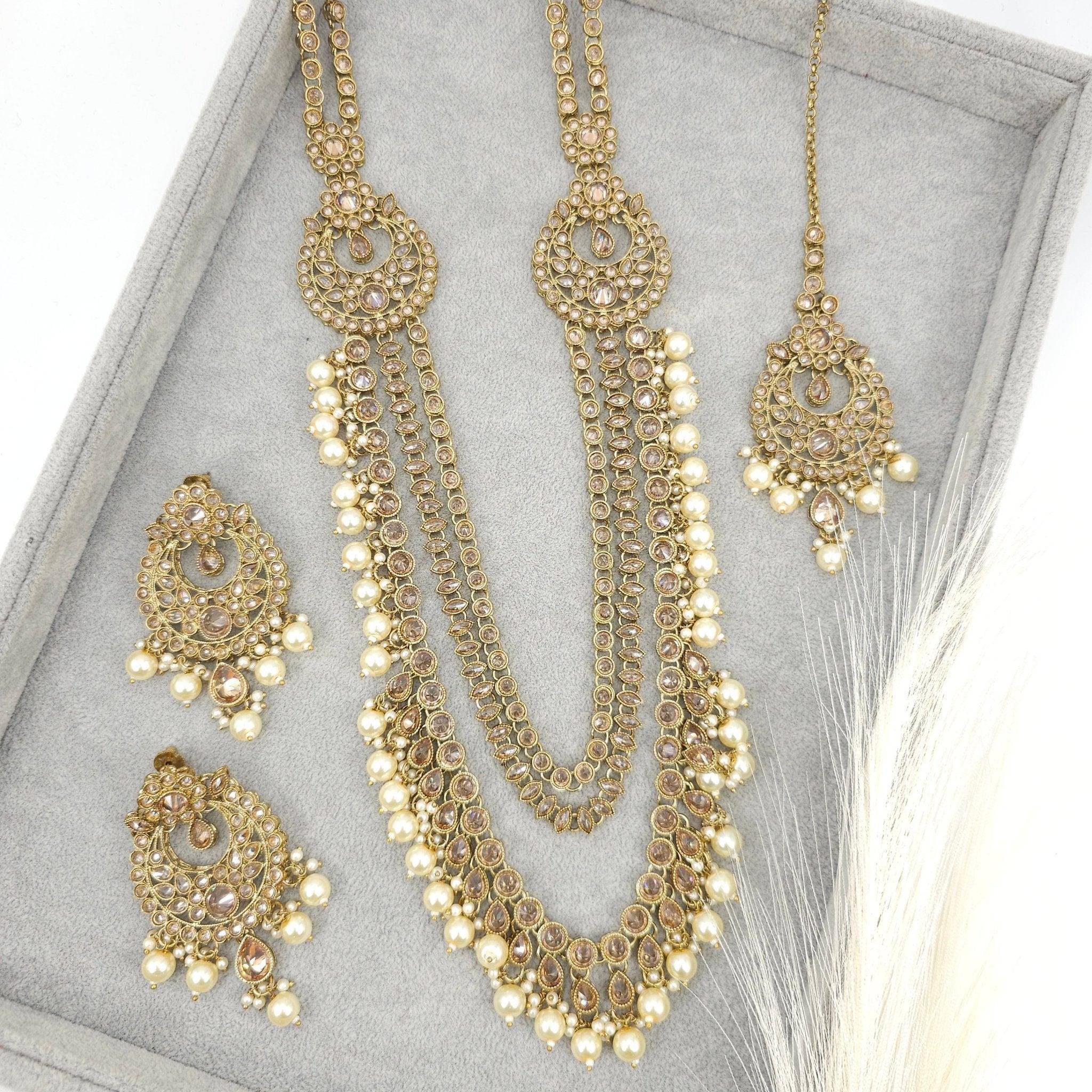 Meerab Polki Rani Haar Set - Fancy Fab Jewels