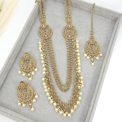 Meerab Polki Rani Haar Set - Fancy Fab Jewels