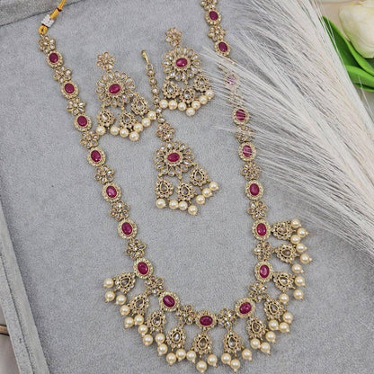 Mumtaz Rani Haar Set - Available Three Colours - Fancy Fab Jewels