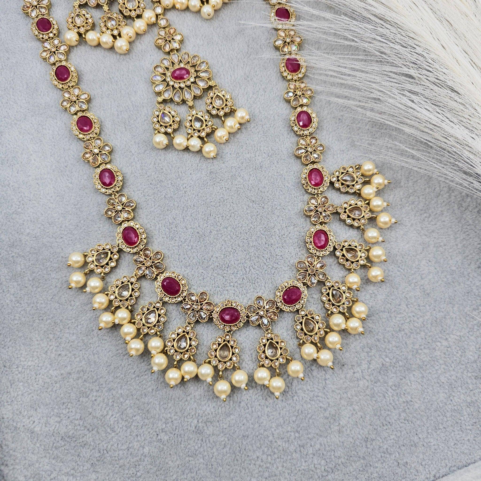 Mumtaz Rani Haar Set - Available Three Colours - Fancy Fab Jewels