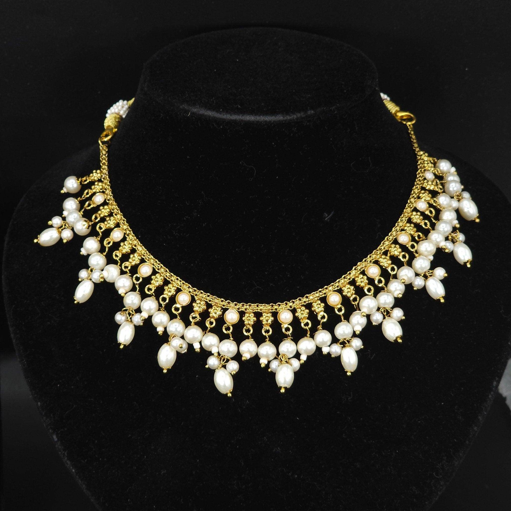 Farhaa Choker Necklace Set - Fancy Fab Jewels