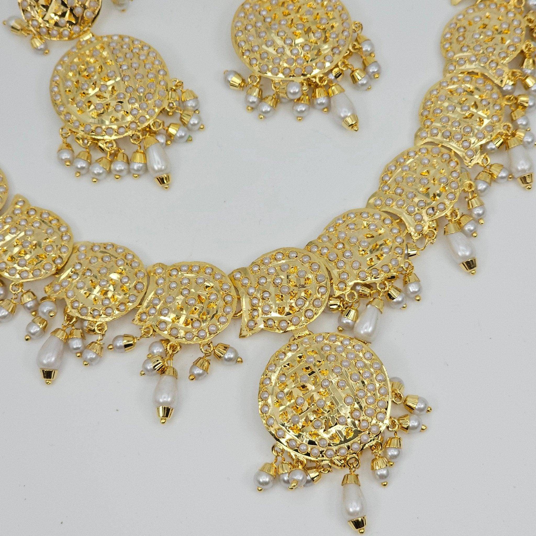 Anjum Premium Quality Jadau Nauratan Choker Set - Fancy Fab Jewels