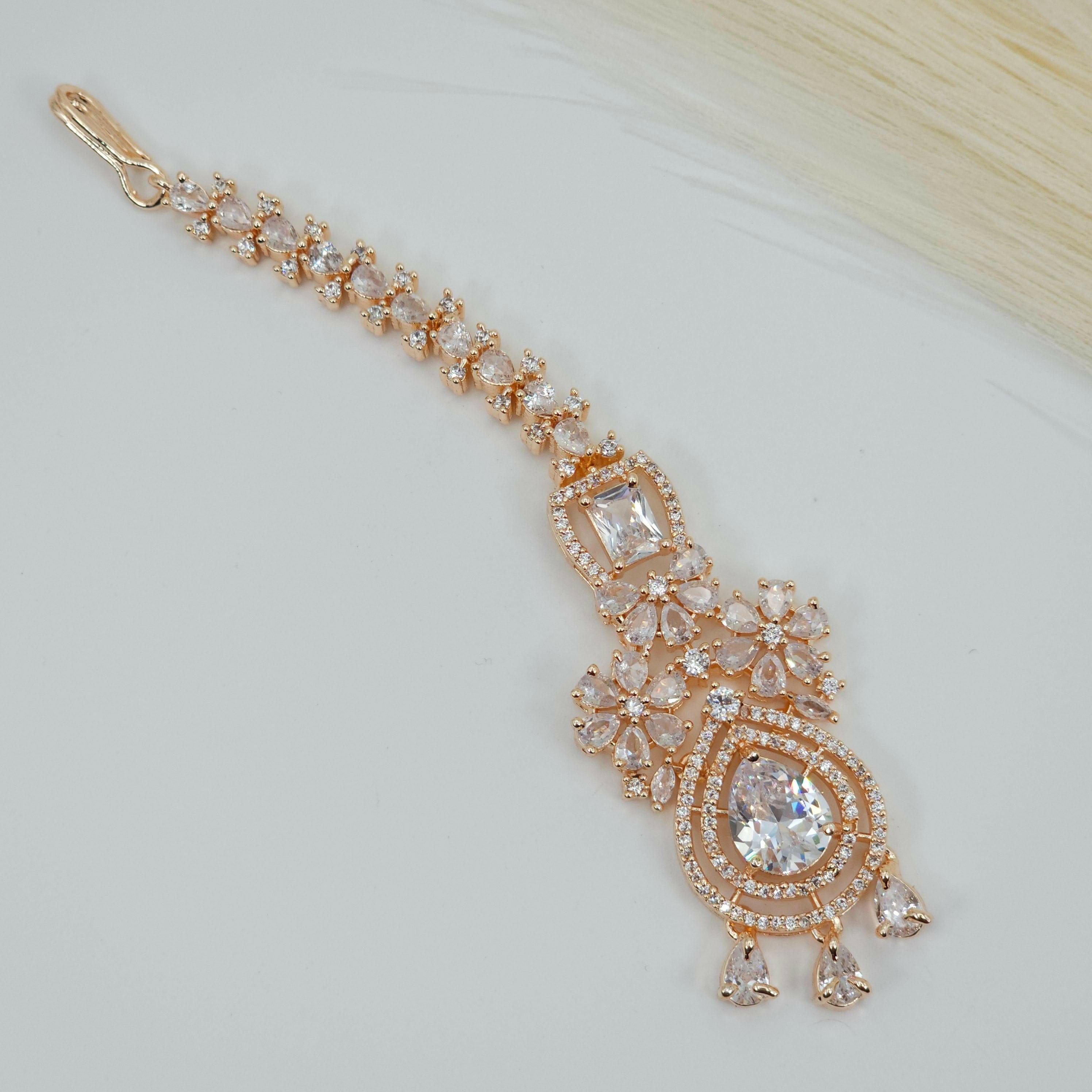 Veena CZ Mangtikka - Fancy Fab Jewels