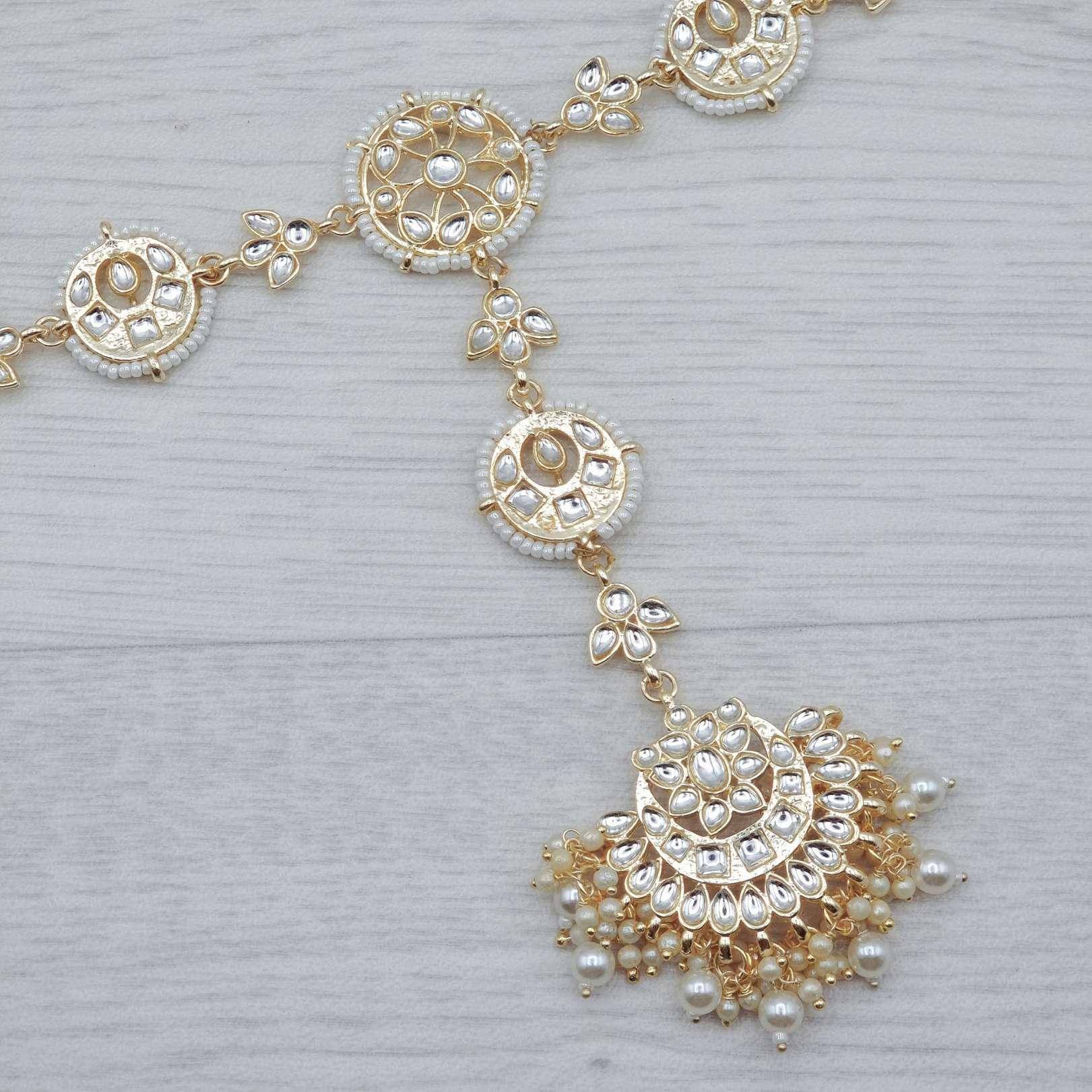 Siya Paachi Kundan Headpiece - Fancy Fab Jewels