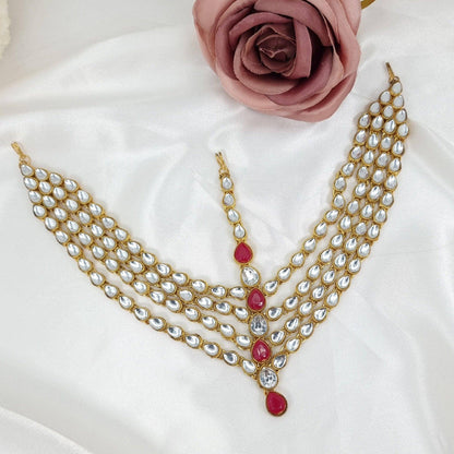 Kundan Stone intricate Mathapatti - Fancy Fab Jewels