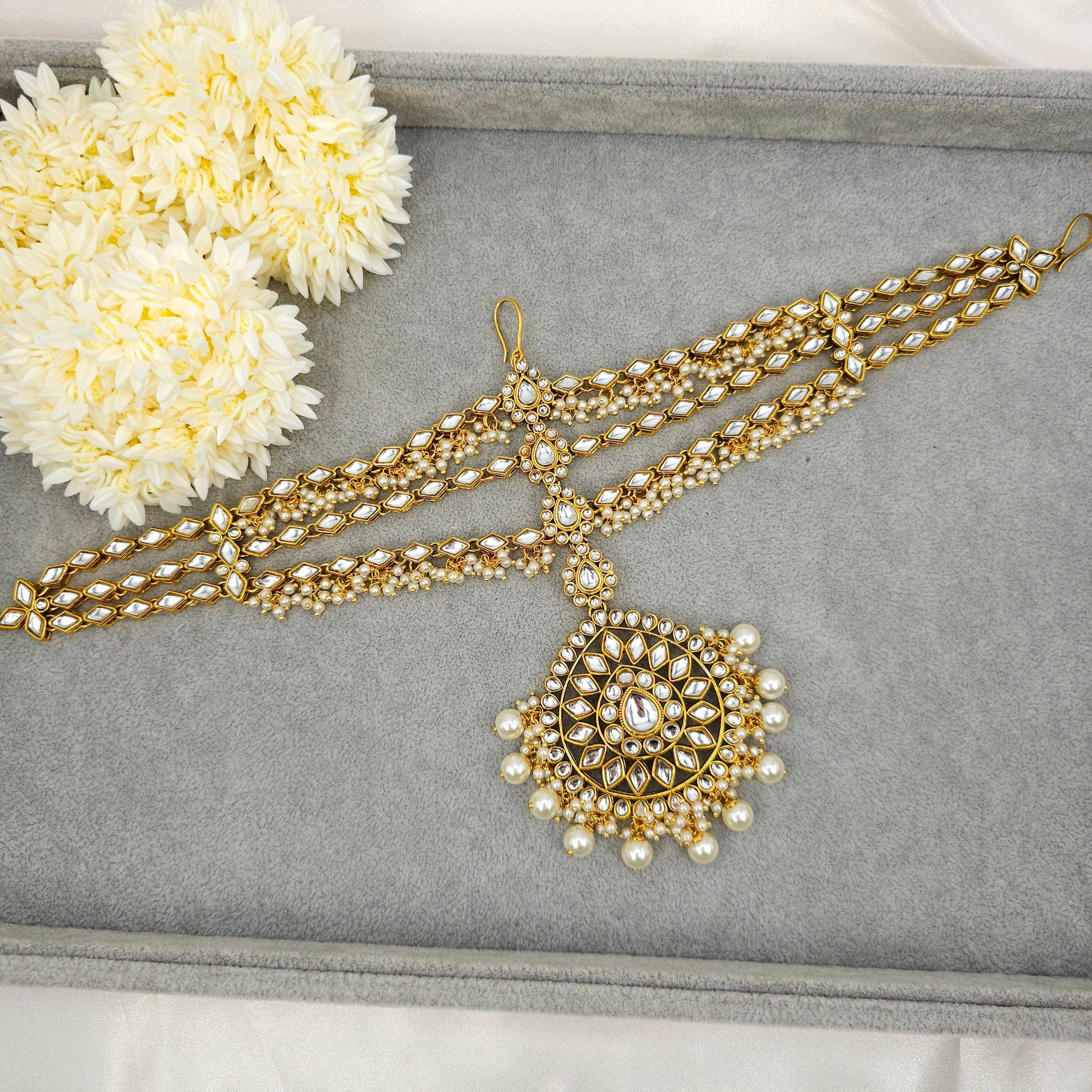 Asma Kundan Mathapatti/Headchain - Fancy Fab Jewels