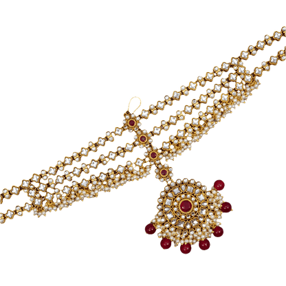 Bahara Kundan Bridal Mathapatti/Headchain - Fancy Fab Jewels