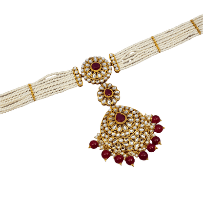 Mona Kundan Bridal Mathapatti/Headchain - Fancy Fab Jewels