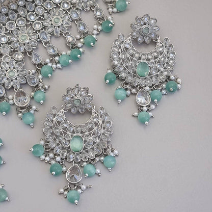 Noorjahan Necklace Set Mint - Fancy Fab Jewels