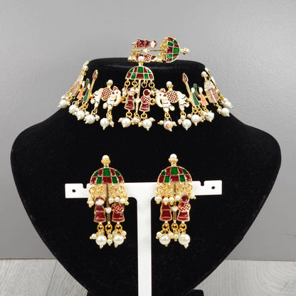 Doli Baraat Choker Set - Fancy Fab Jewels