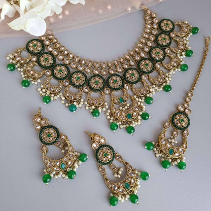 Diva Bridal Necklace Set - Fancy Fab Jewels