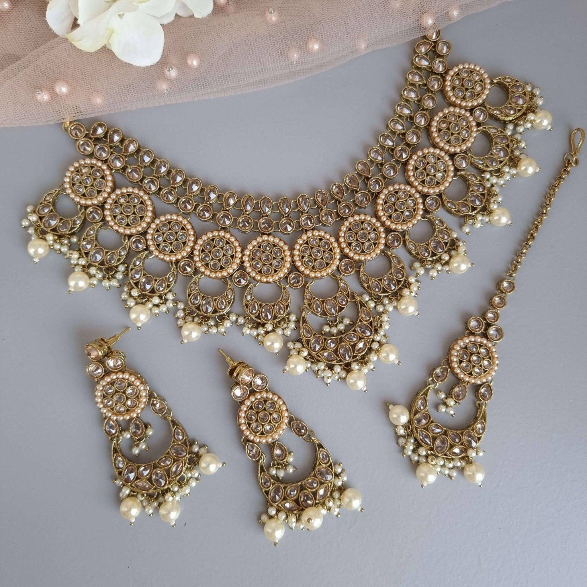 Diva Bridal Necklace Set - Fancy Fab Jewels