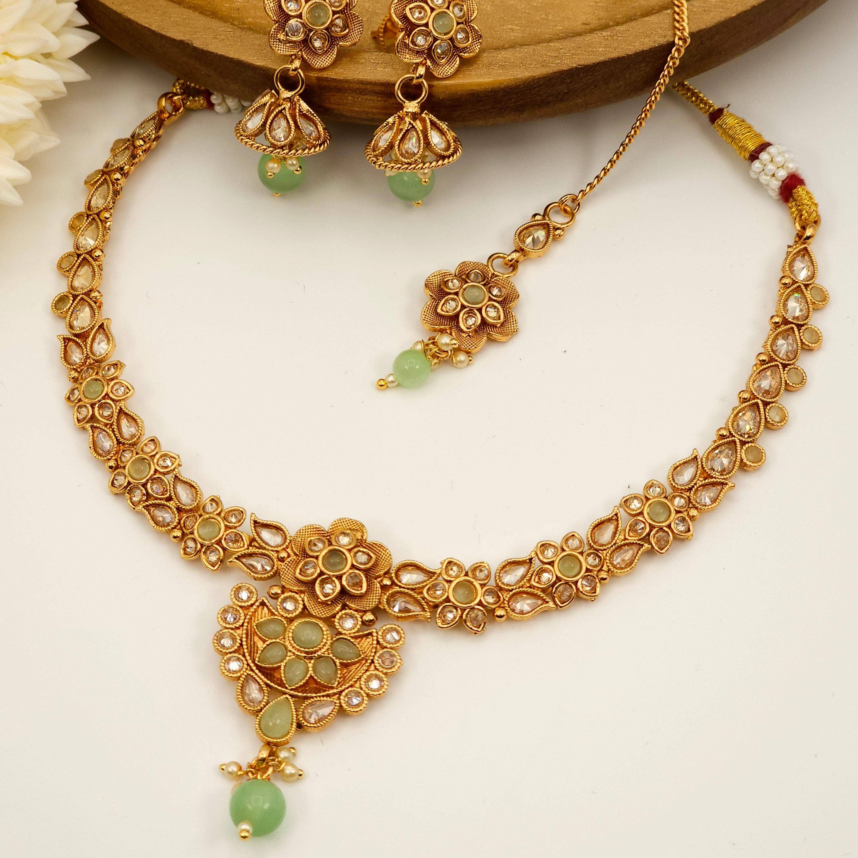 Simran Necklace Set - Available in Three Stunning Colors - Fancy Fab Jewels