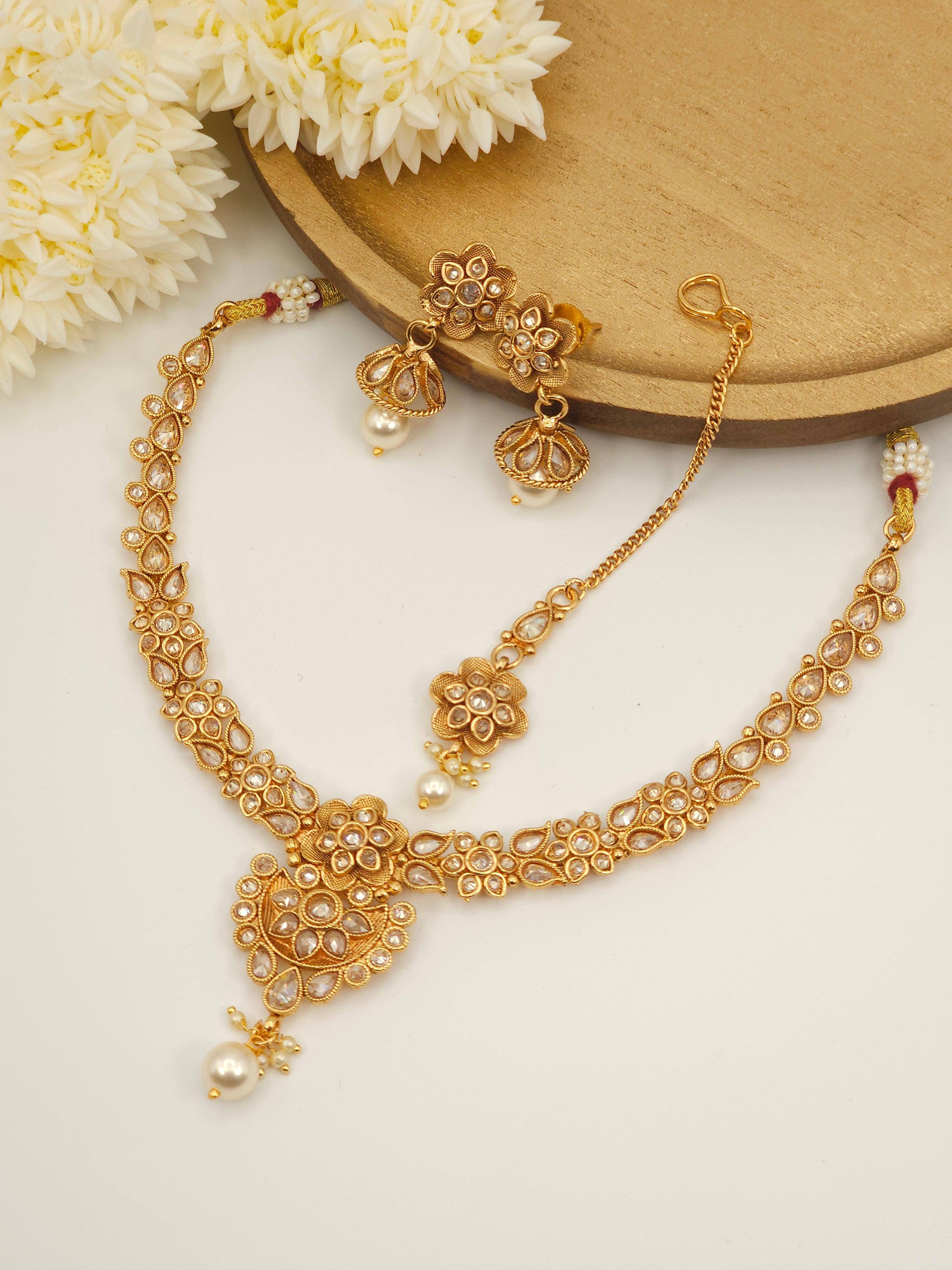 Simran Necklace Set - Available in Three Stunning Colors - Fancy Fab Jewels