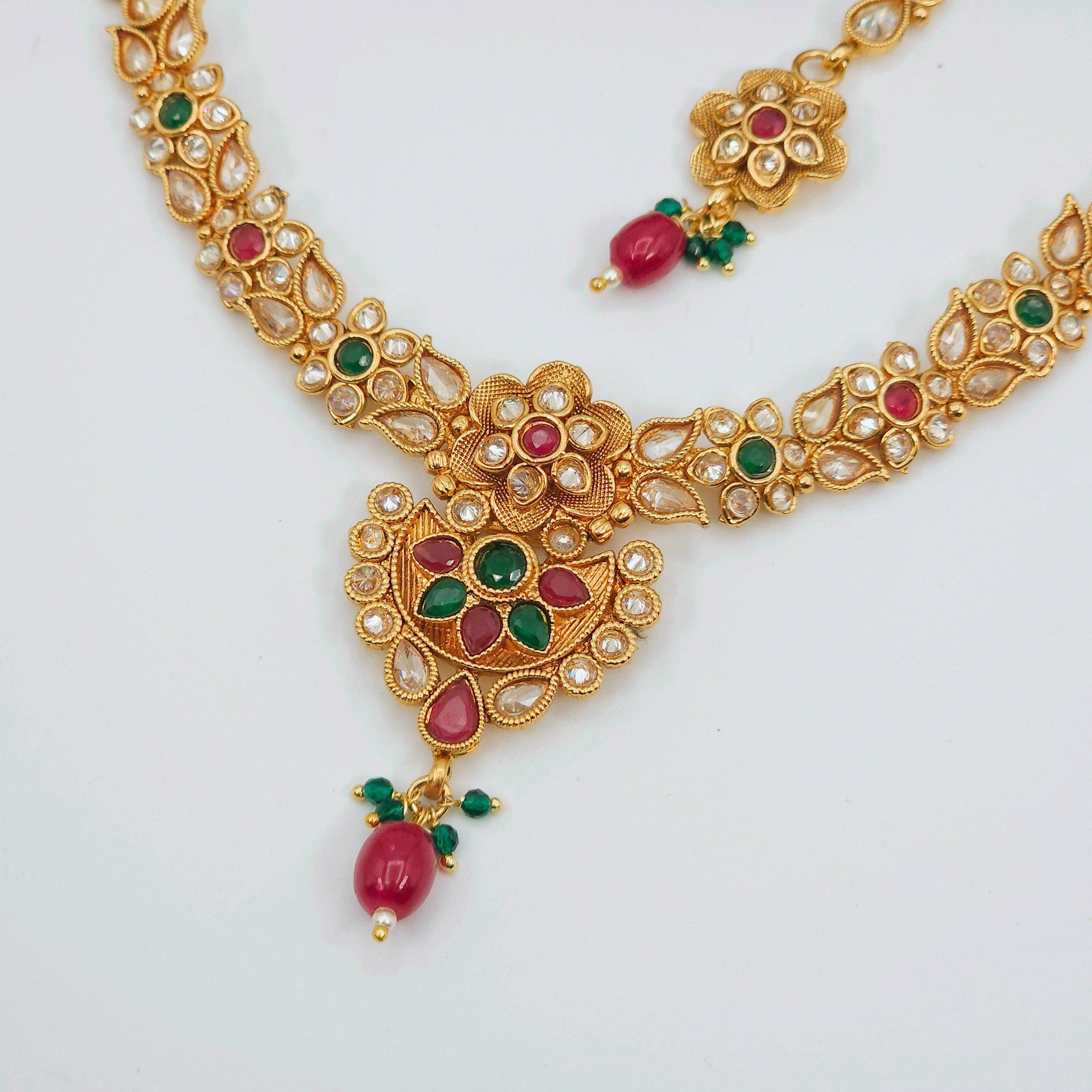 Simran Necklace Set - Available in Three Stunning Colors - Fancy Fab Jewels