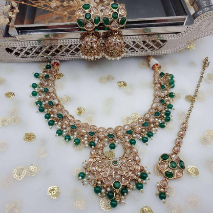 Akila Polki Bridal Choker Set - Fancy Fab Jewels