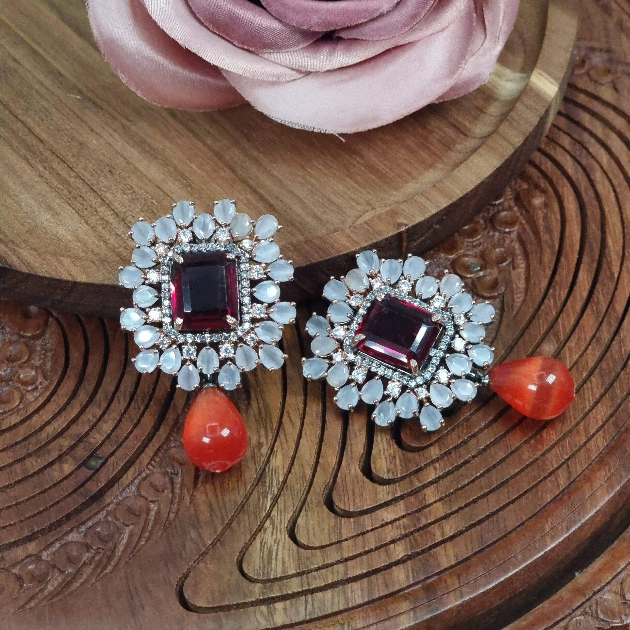 Tina Stud Earrings - Fancy Fab Jewels