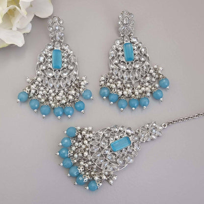 Beautiful Chandbali Tikka Set - Fancy Fab Jewels