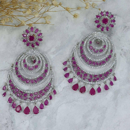 Kiran Tikka Set Fuchsia - Fancy Fab Jewels