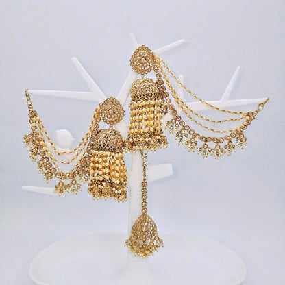 Sharvari Jhumki Tikka Set - Fancy Fab Jewels