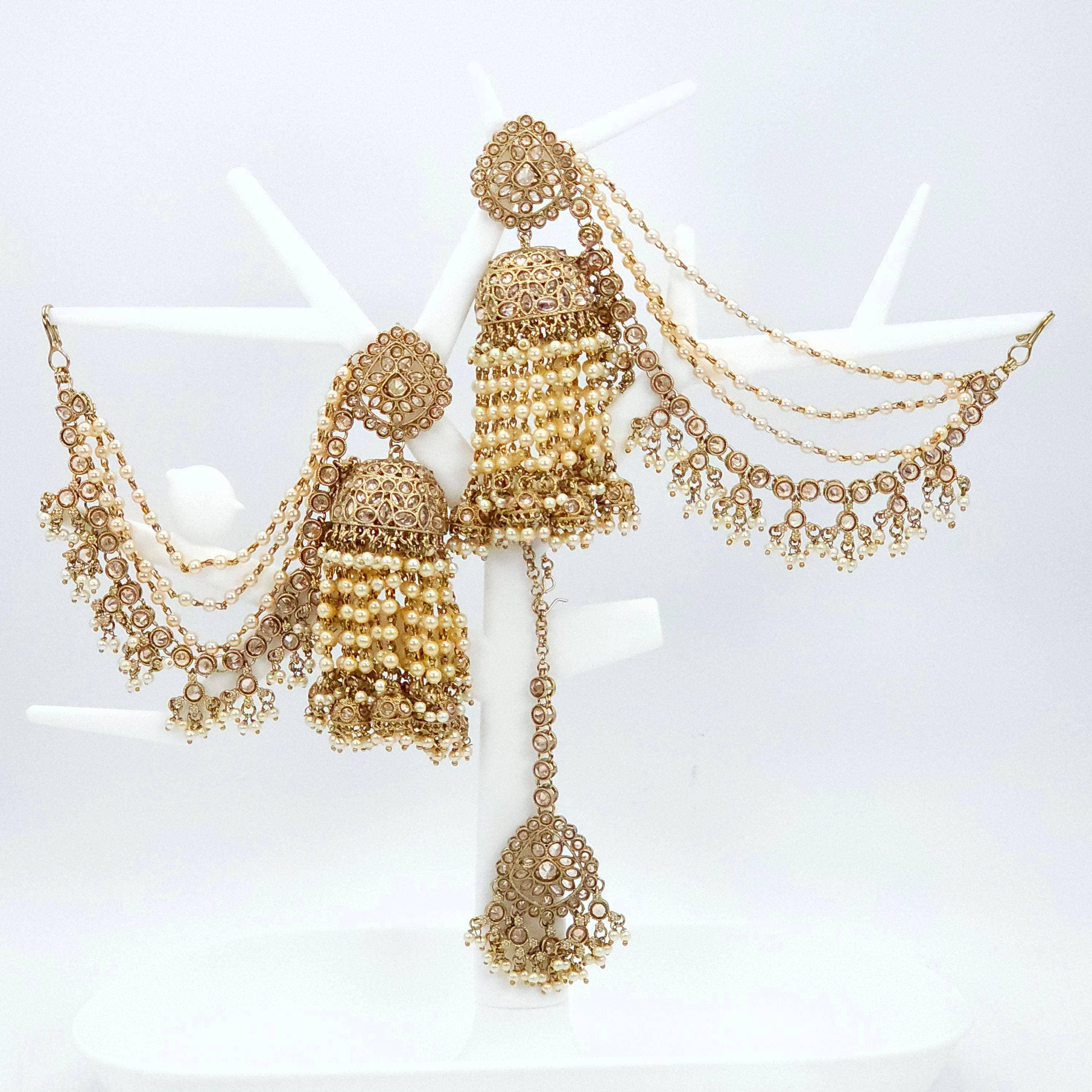 Sharvari Jhumki Tikka Set - Fancy Fab Jewels