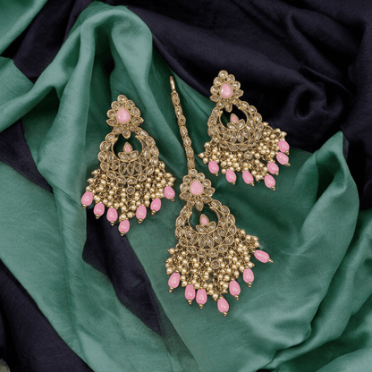 Aman Antique Polki Tikka Set - Fancy Fab Jewels