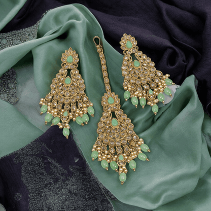 Aman Antique Polki Tikka Set - Fancy Fab Jewels