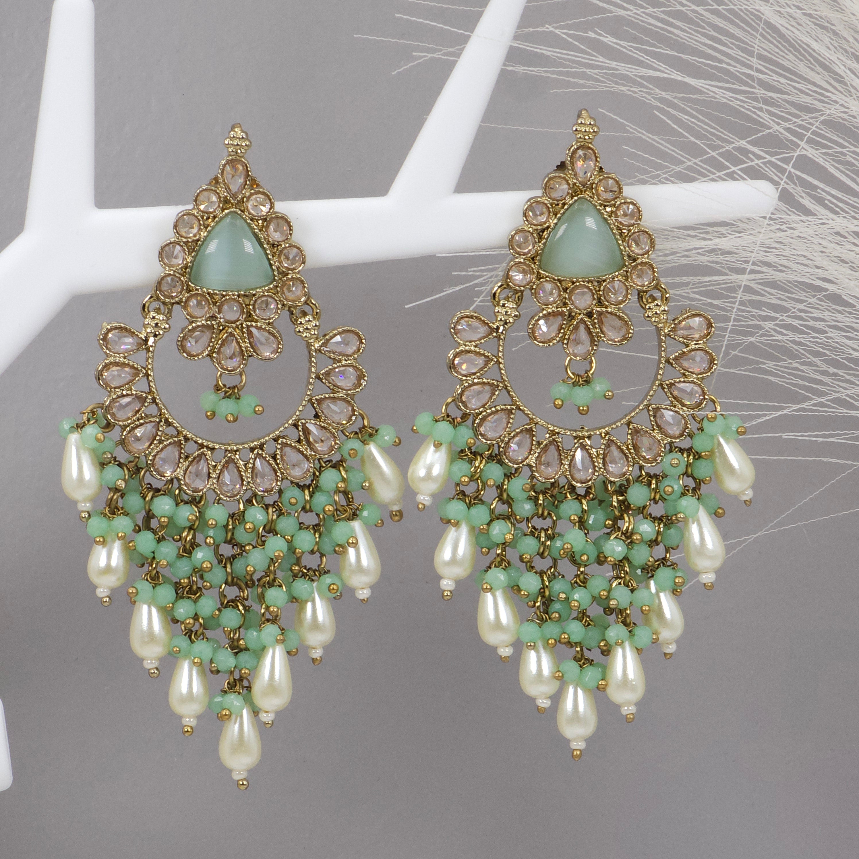 Emerald Statement earrings