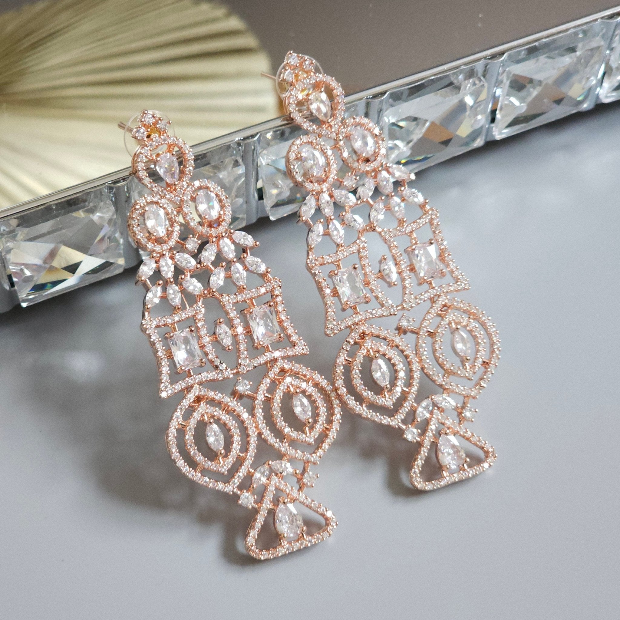 Designer Gold Earrings 