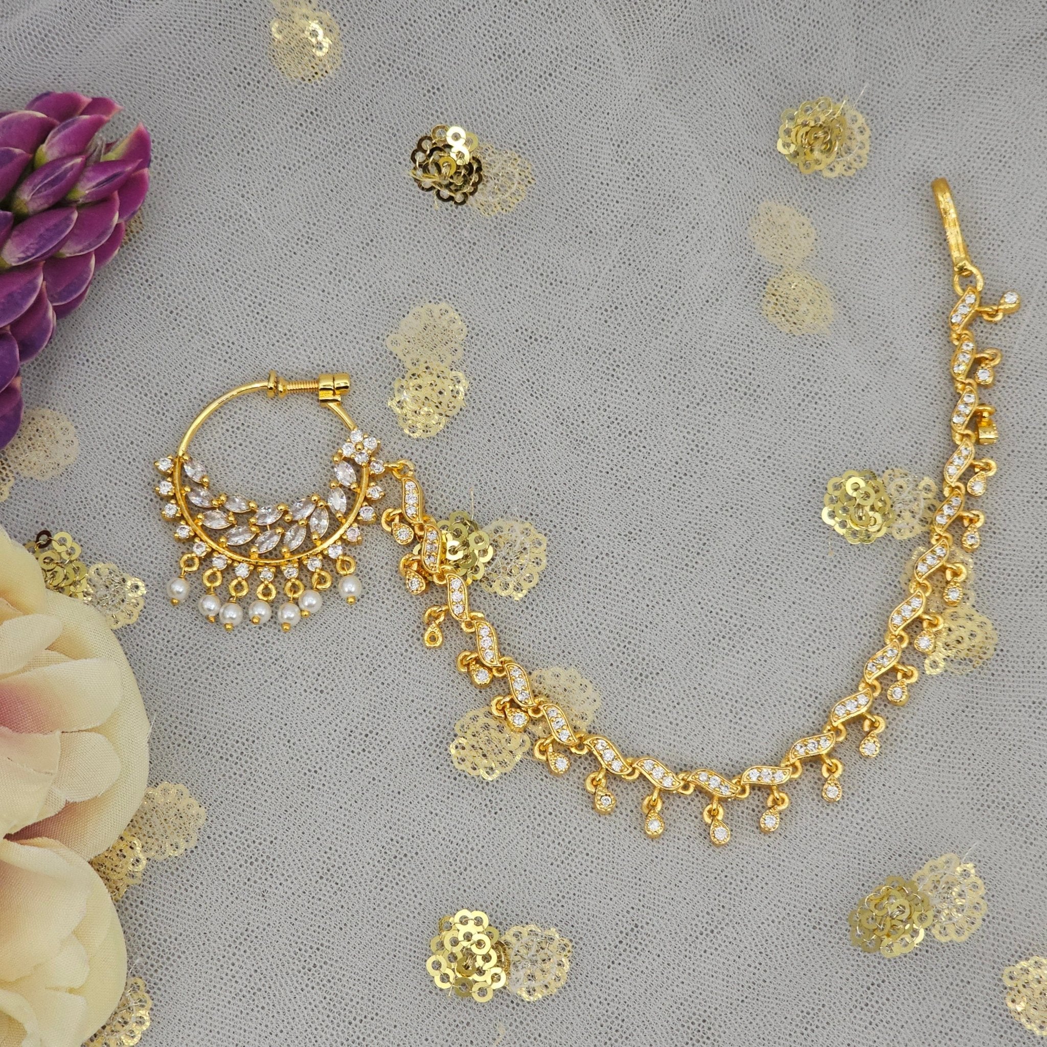 Maya Nose Ring - Gold - Fancy Fab Jewels
