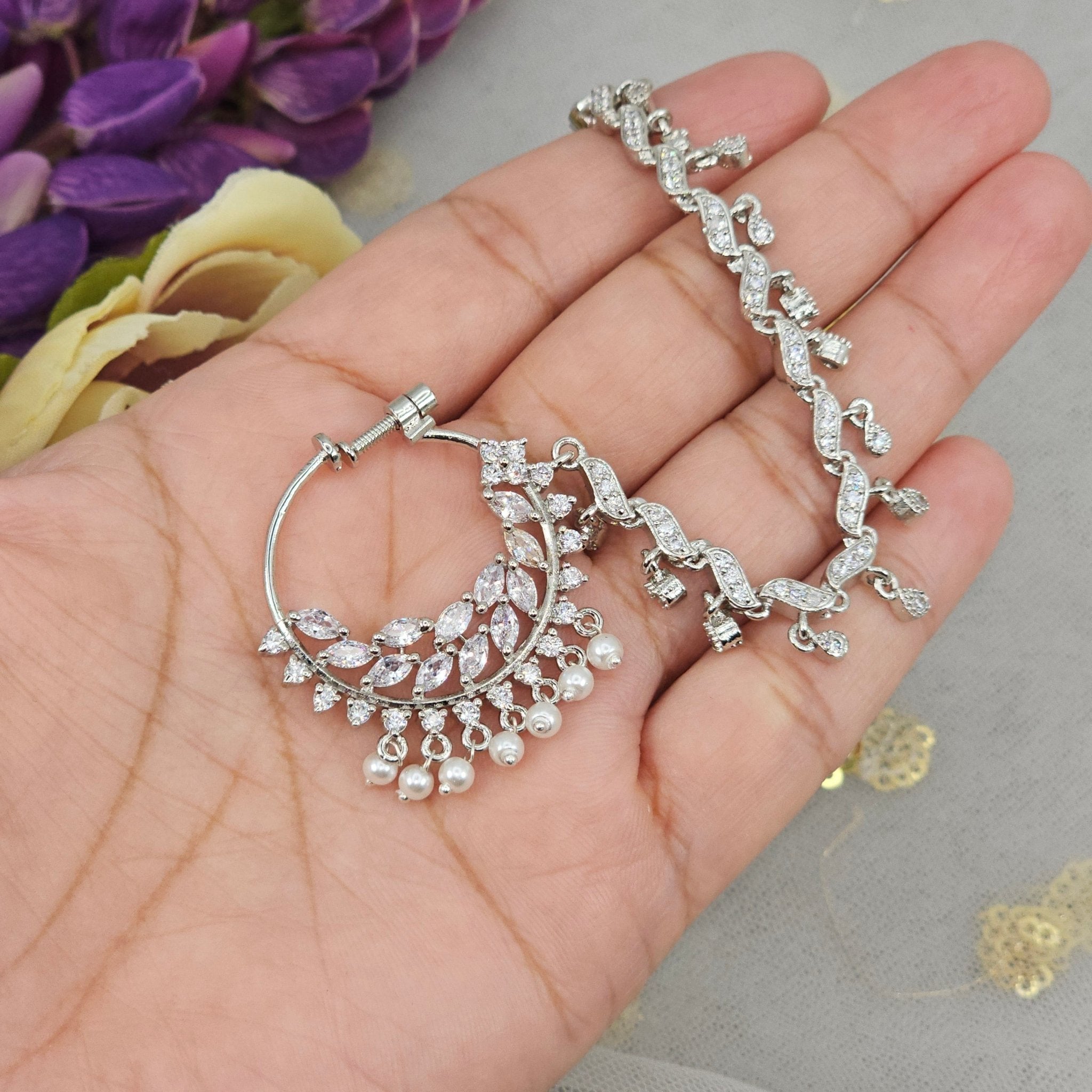 Maya Nose Ring - Silver - Fancy Fab Jewels