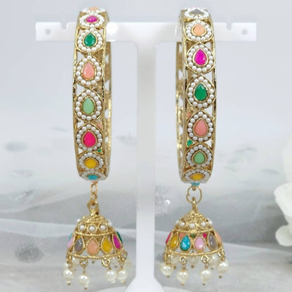 Rimi - Multicolour Jhumka Bangles - Fancy Fab Jewels