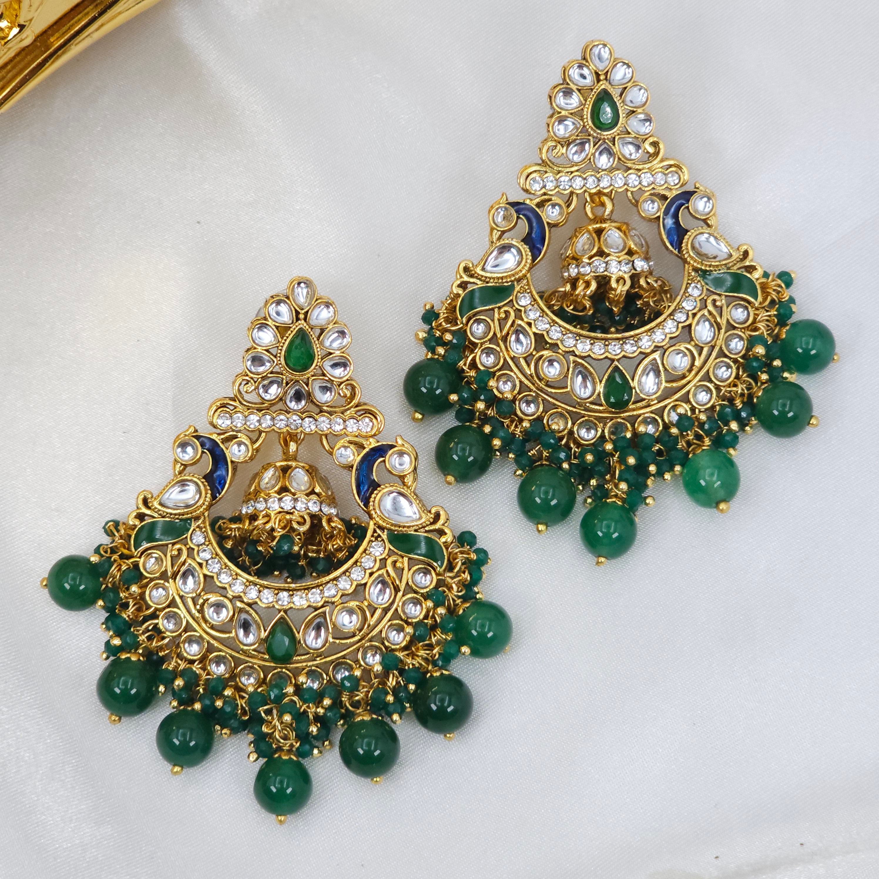 Tara Kundan  Earrings and Tikka Set