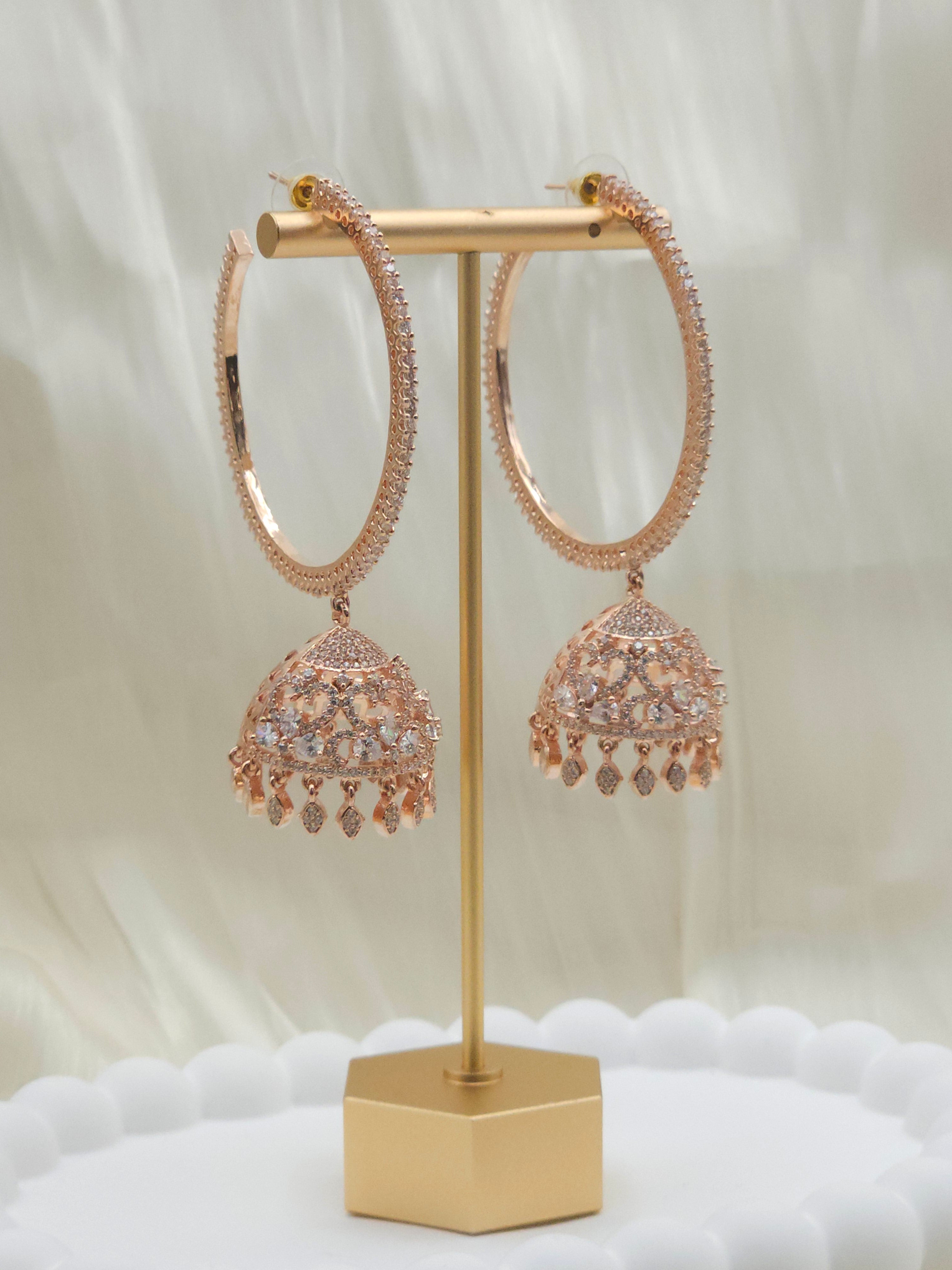 Simer-AD Hoop Jhumka Earrings