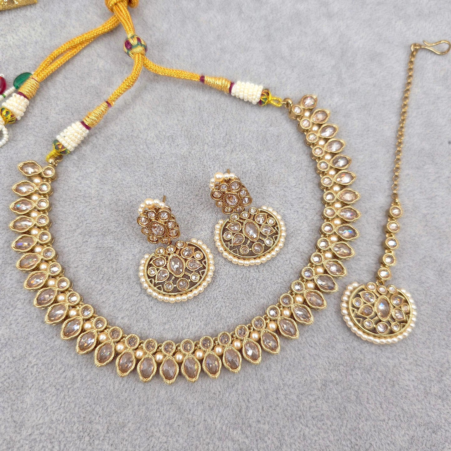 Shikha Choker Necklace Set - Fancy Fab Jewels