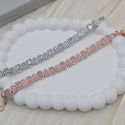 Eena CZ Diamond Chain Bracelet