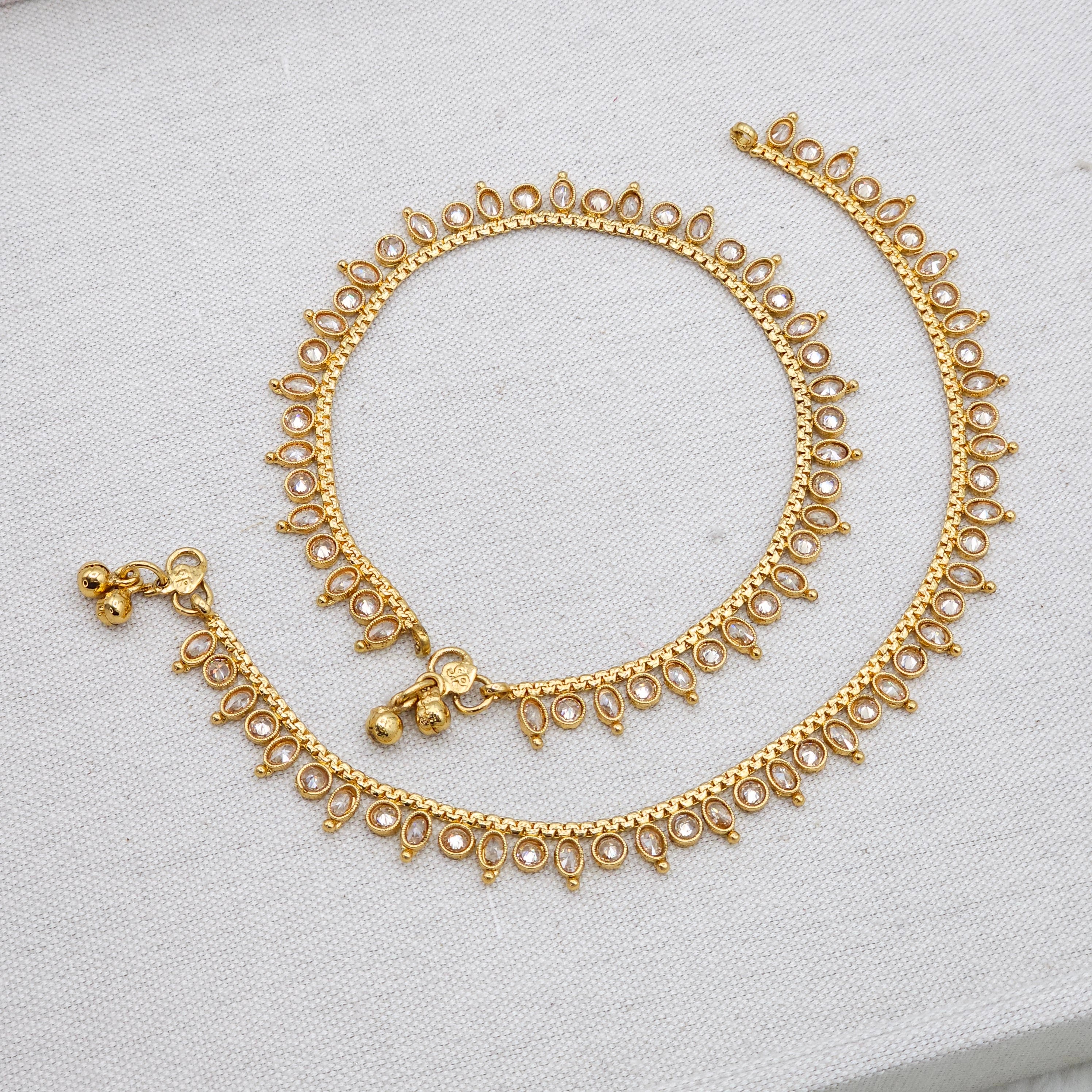 Roma Gold Plated polki Anklets